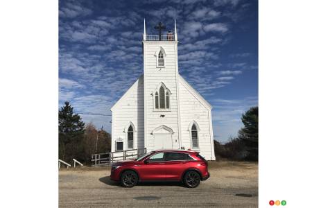 The 2020 Infiniti QX50, feeling pious